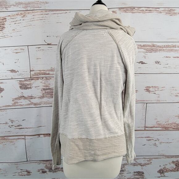 Free People Beach Cocoon Cowl Neck Pullover Sweater Beige Size XS/S - Picture 3 of 7